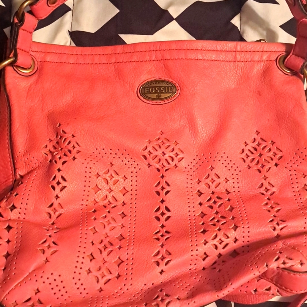 Leather pocketbook, dusty Rose